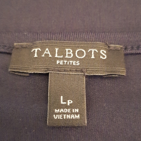 Petite Talbots SZ LP Navy Tank Top. - Picture 5 of 7